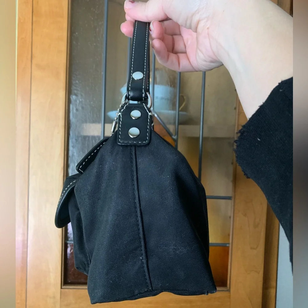 Coach Nylon mini bag contrast stitching - Picture 2 of 8